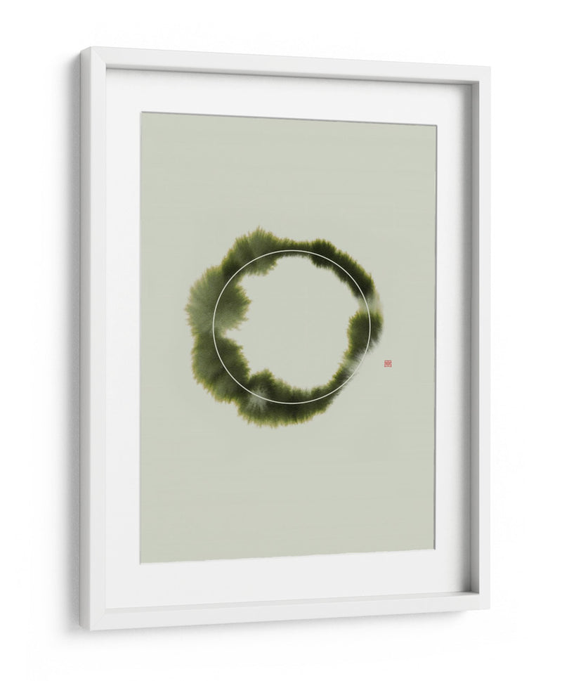 Circle NAd1 | Verde - Thoth Adan | Cuadro decorativo de Canvas Lab