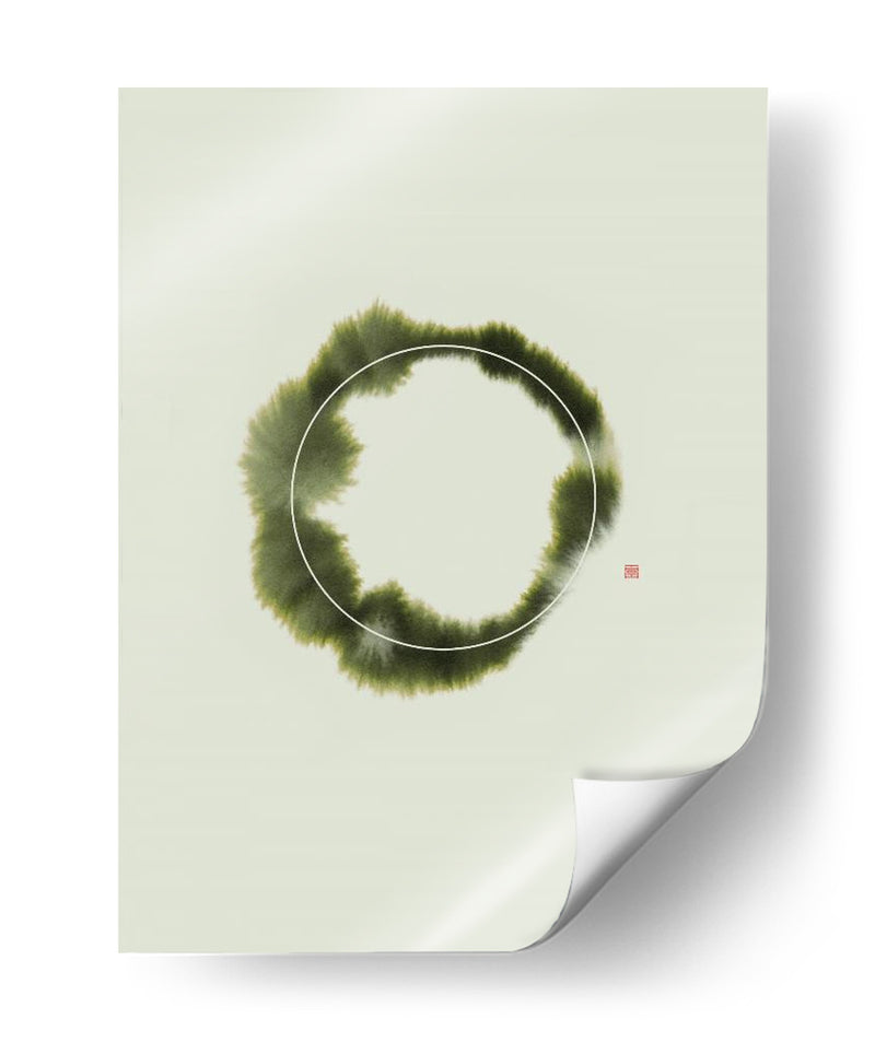 Circle NAd1 | Verde - Thoth Adan | Cuadro decorativo de Canvas Lab