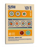 Estampa de Comida Japonesa Sushi - Retrodrome | Cuadro decorativo de Canvas Lab