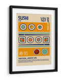 Estampa de Comida Japonesa Sushi - Retrodrome | Cuadro decorativo de Canvas Lab