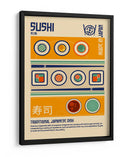 Estampa de Comida Japonesa Sushi - Retrodrome | Cuadro decorativo de Canvas Lab