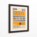 Estampa de Comida Japonesa Sushi - Retrodrome | Cuadro decorativo de Canvas Lab