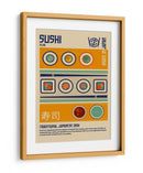 Estampa de Comida Japonesa Sushi - Retrodrome | Cuadro decorativo de Canvas Lab