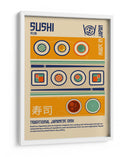 Estampa de Comida Japonesa Sushi - Retrodrome | Cuadro decorativo de Canvas Lab