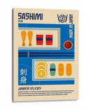 Sashimi Estampa Comida Japonesa - Retrodrome | Cuadro decorativo de Canvas Lab