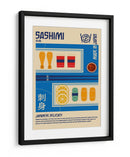 Sashimi Estampa Comida Japonesa - Retrodrome | Cuadro decorativo de Canvas Lab