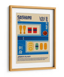 Sashimi Estampa Comida Japonesa - Retrodrome | Cuadro decorativo de Canvas Lab