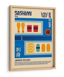 Sashimi Estampa Comida Japonesa - Retrodrome | Cuadro decorativo de Canvas Lab