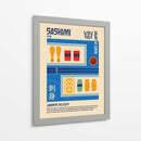 Sashimi Estampa Comida Japonesa - Retrodrome | Cuadro decorativo de Canvas Lab
