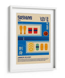 Sashimi Estampa Comida Japonesa - Retrodrome | Cuadro decorativo de Canvas Lab