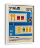 Sashimi Estampa Comida Japonesa - Retrodrome | Cuadro decorativo de Canvas Lab