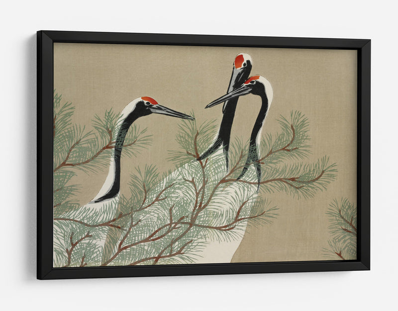 Grullas de Momoyogusa - Kamisaka Sekka | Cuadro decorativo de Canvas Lab