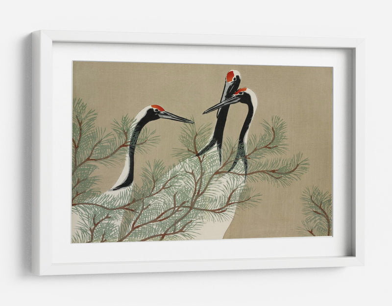 Grullas de Momoyogusa - Kamisaka Sekka | Cuadro decorativo de Canvas Lab