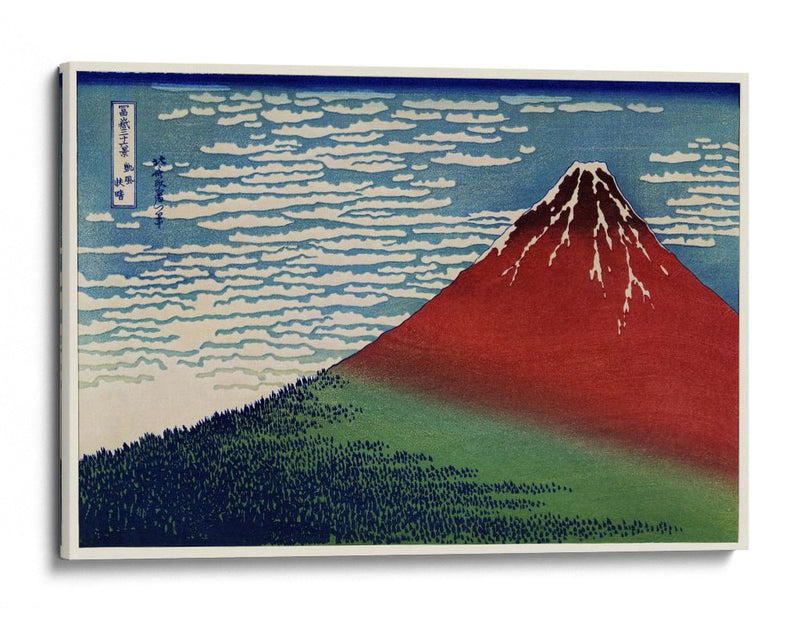 Fuji rojo - Katsushika Hokusai | Cuadro decorativo de Canvas Lab