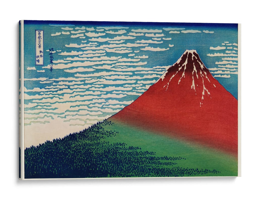 Fuji rojo I - Katsushika Hokusai | Cuadro decorativo de Canvas Lab