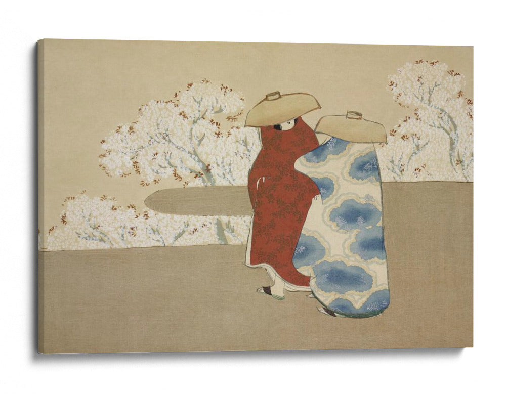 Temporada de Hanami de Momoyogusa - Kamisaka Sekka | Cuadro decorativo de Canvas Lab