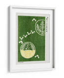 Xilografía Verde - Yatsuo No Tsubaki | Cuadro decorativo de Canvas Lab