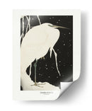 Garza en la nieve - Ohara Koson | Cuadro decorativo de Canvas Lab