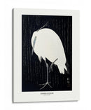 Garceta en la lluvia - Ohara Koson | Cuadro decorativo de Canvas Lab