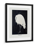 Garceta en la lluvia - Ohara Koson | Cuadro decorativo de Canvas Lab