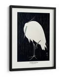 Garceta en la lluvia - Ohara Koson | Cuadro decorativo de Canvas Lab