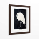 Garceta en la lluvia - Ohara Koson | Cuadro decorativo de Canvas Lab