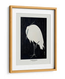 Garceta en la lluvia - Ohara Koson | Cuadro decorativo de Canvas Lab