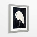 Garceta en la lluvia - Ohara Koson | Cuadro decorativo de Canvas Lab