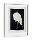Garceta en la lluvia - Ohara Koson | Cuadro decorativo de Canvas Lab