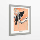 Cuervo en rama nevada - Ohara Koson | Cuadro decorativo de Canvas Lab