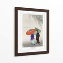 Dos Mujeres Bajo la Lluvia - Ohara Koson | Cuadro decorativo de Canvas Lab