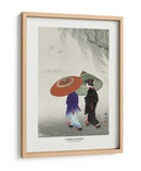 Dos Mujeres Bajo la Lluvia - Ohara Koson | Cuadro decorativo de Canvas Lab