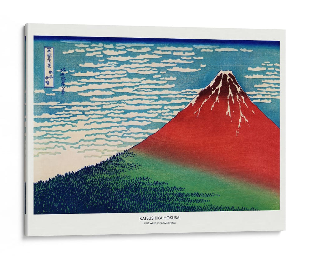 Fuji rojo II - Katsushika Hokusai | Cuadro decorativo de Canvas Lab