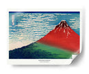 Fuji rojo II - Katsushika Hokusai | Cuadro decorativo de Canvas Lab