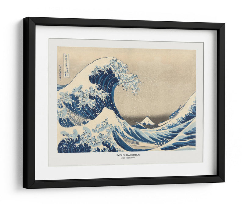 Bajo la gran ola - Katsushika Hokusai | Cuadro decorativo de Canvas Lab
