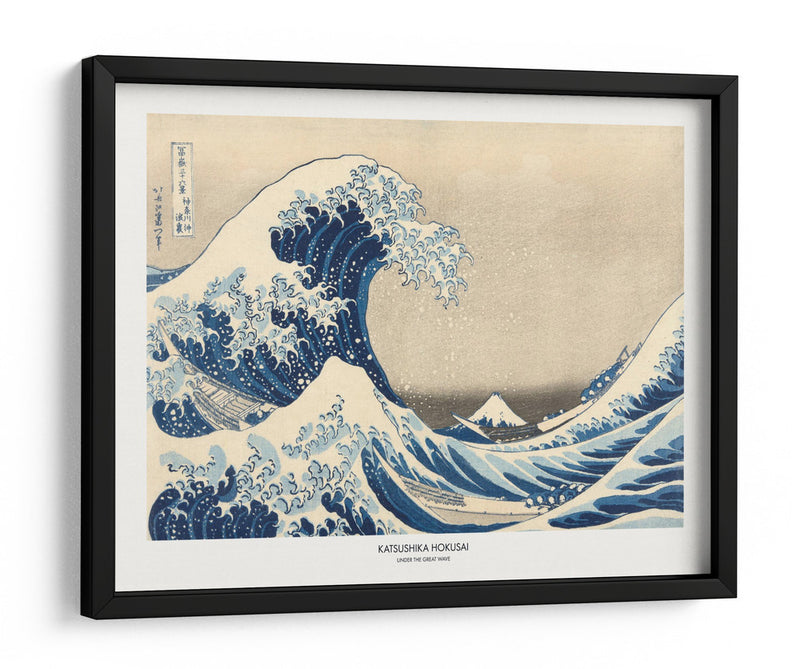 Bajo la gran ola - Katsushika Hokusai | Cuadro decorativo de Canvas Lab