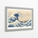 Bajo la gran ola - Katsushika Hokusai | Cuadro decorativo de Canvas Lab