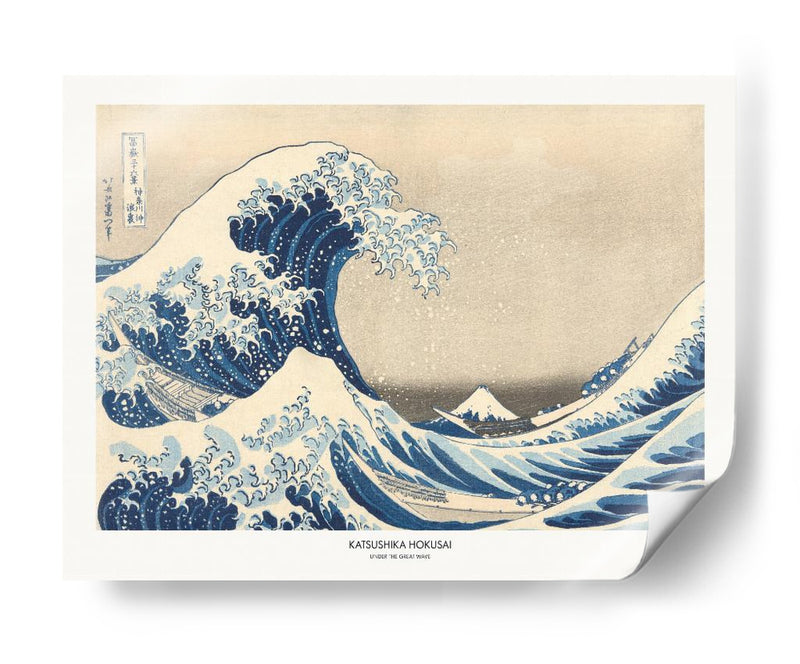 Bajo la gran ola - Katsushika Hokusai | Cuadro decorativo de Canvas Lab