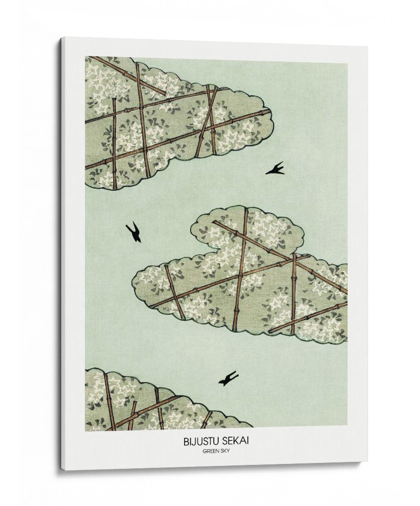 Cielo verde - Bijutsu Sekai | Cuadro decorativo de Canvas Lab