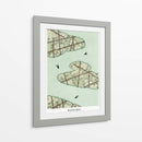 Cielo verde - Bijutsu Sekai | Cuadro decorativo de Canvas Lab