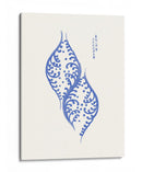 Bloque de madera azul 2 - Yatsuo No Tsubaki | Cuadro decorativo de Canvas Lab