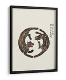Xilografía de tigres de Yatsuo No Tsubaki - Taguchi Tomoki | Cuadro decorativo de Canvas Lab