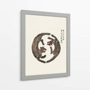Xilografía de tigres de Yatsuo No Tsubaki - Taguchi Tomoki | Cuadro decorativo de Canvas Lab
