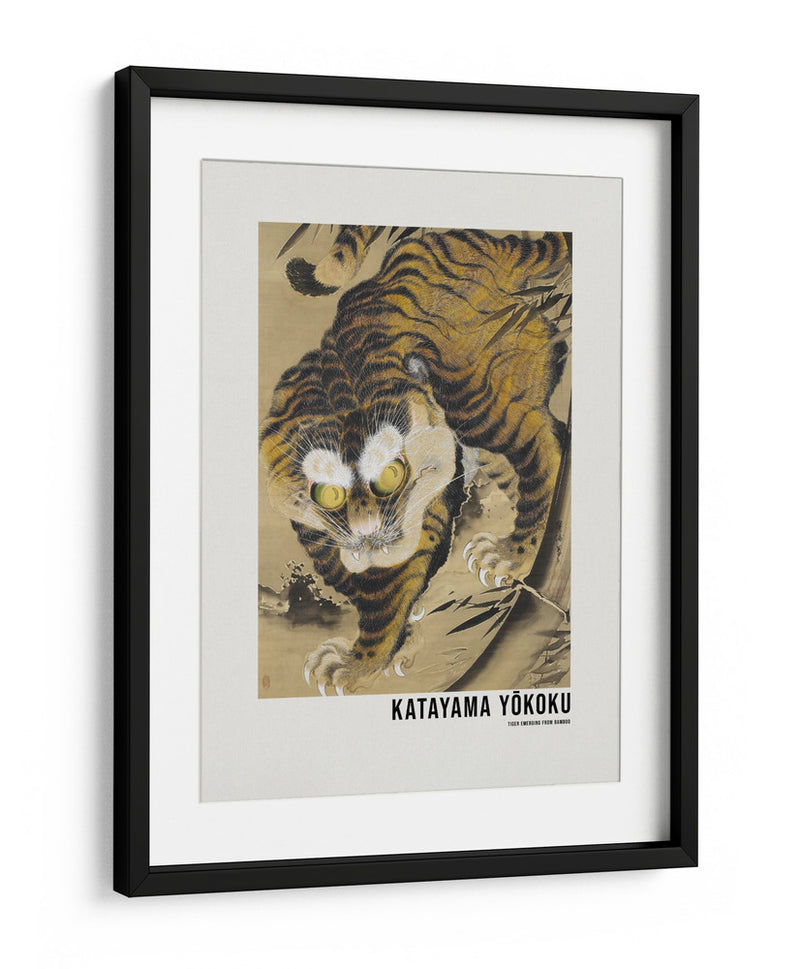 Tigre emergiendo del bambú (siglo XVIII) -  Katayama Yokoku | Cuadro decorativo de Canvas Lab