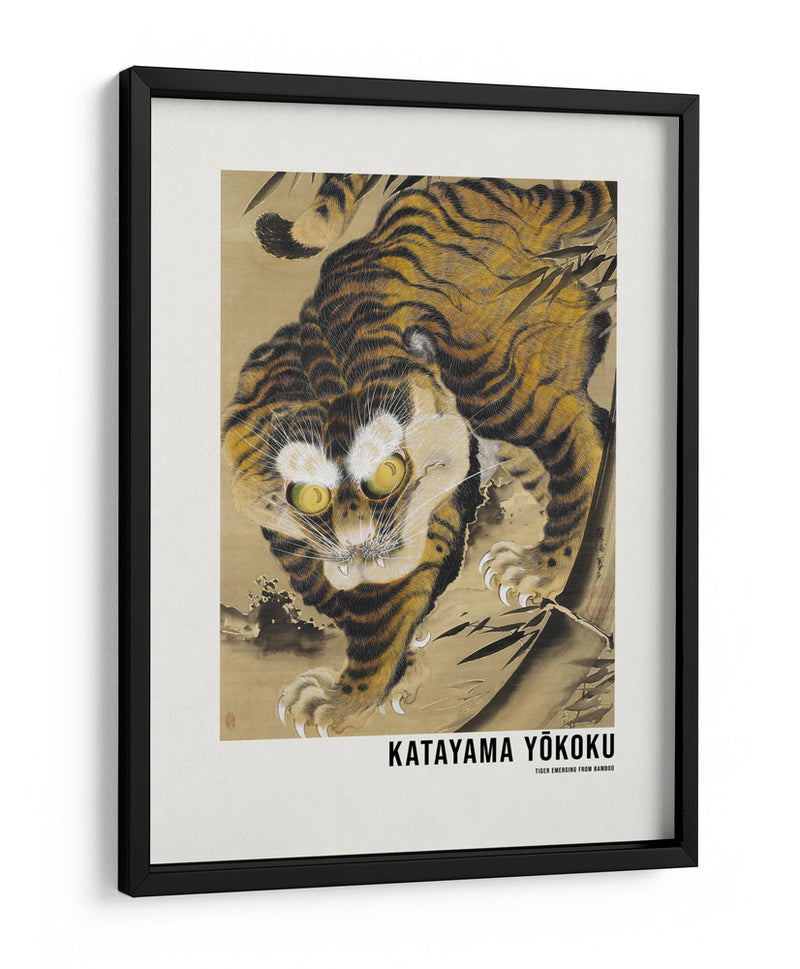 Tigre emergiendo del bambú (siglo XVIII) -  Katayama Yokoku | Cuadro decorativo de Canvas Lab