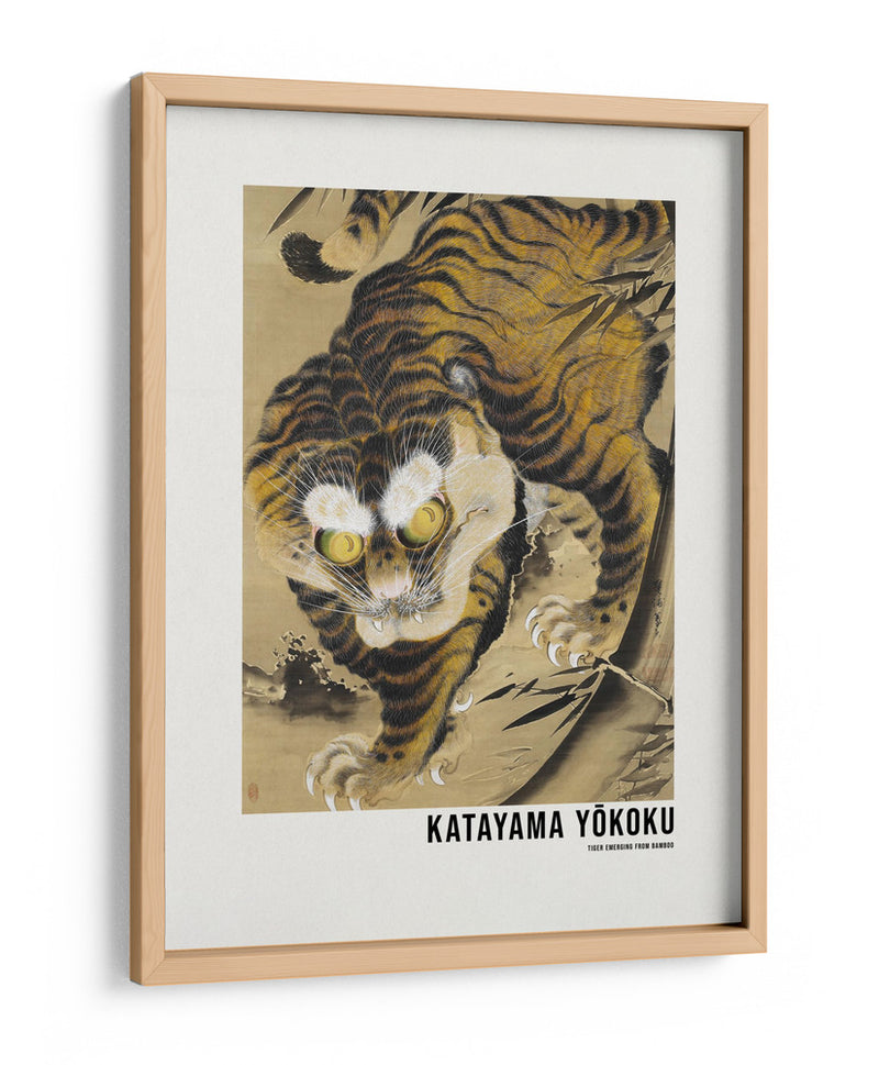 Tigre emergiendo del bambú (siglo XVIII) -  Katayama Yokoku | Cuadro decorativo de Canvas Lab