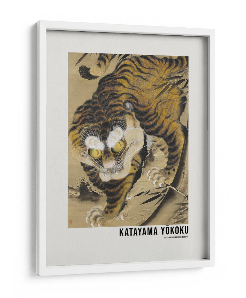 Tigre emergiendo del bambú (siglo XVIII) -  Katayama Yokoku | Cuadro decorativo de Canvas Lab