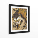 Tigre saliendo de bambú (siglo XVIII) II -  Katayama Yokoku | Cuadro decorativo de Canvas Lab