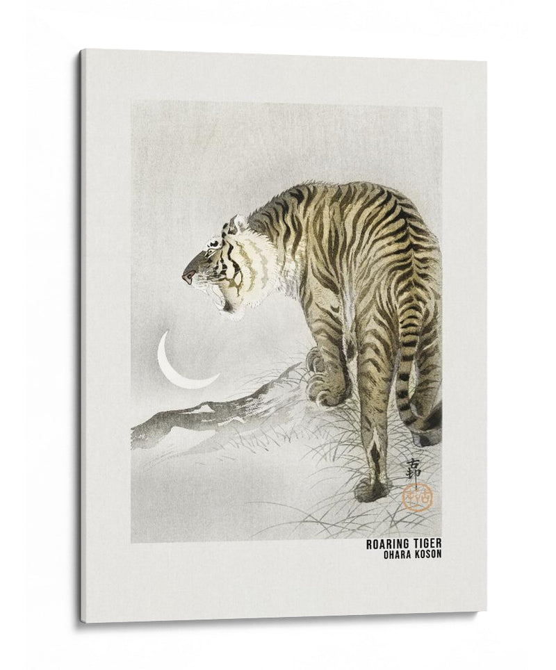 Póster de Arte Tigre Rugiente - Ohara Koson | Cuadro decorativo de Canvas Lab