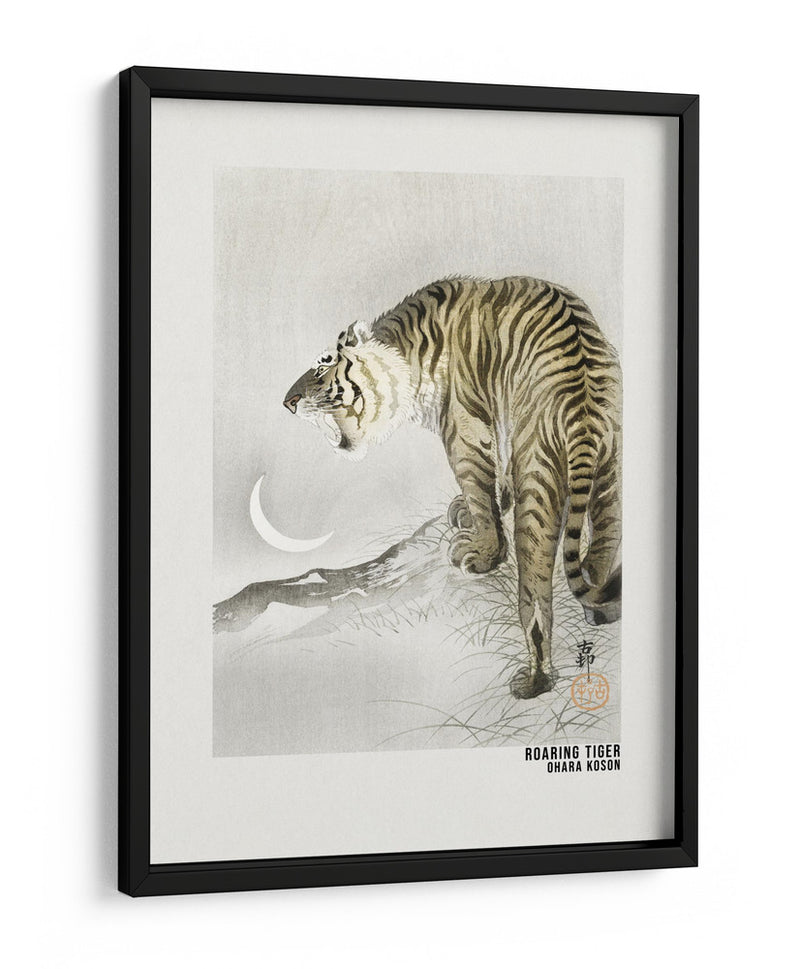 Póster de Arte Tigre Rugiente - Ohara Koson | Cuadro decorativo de Canvas Lab